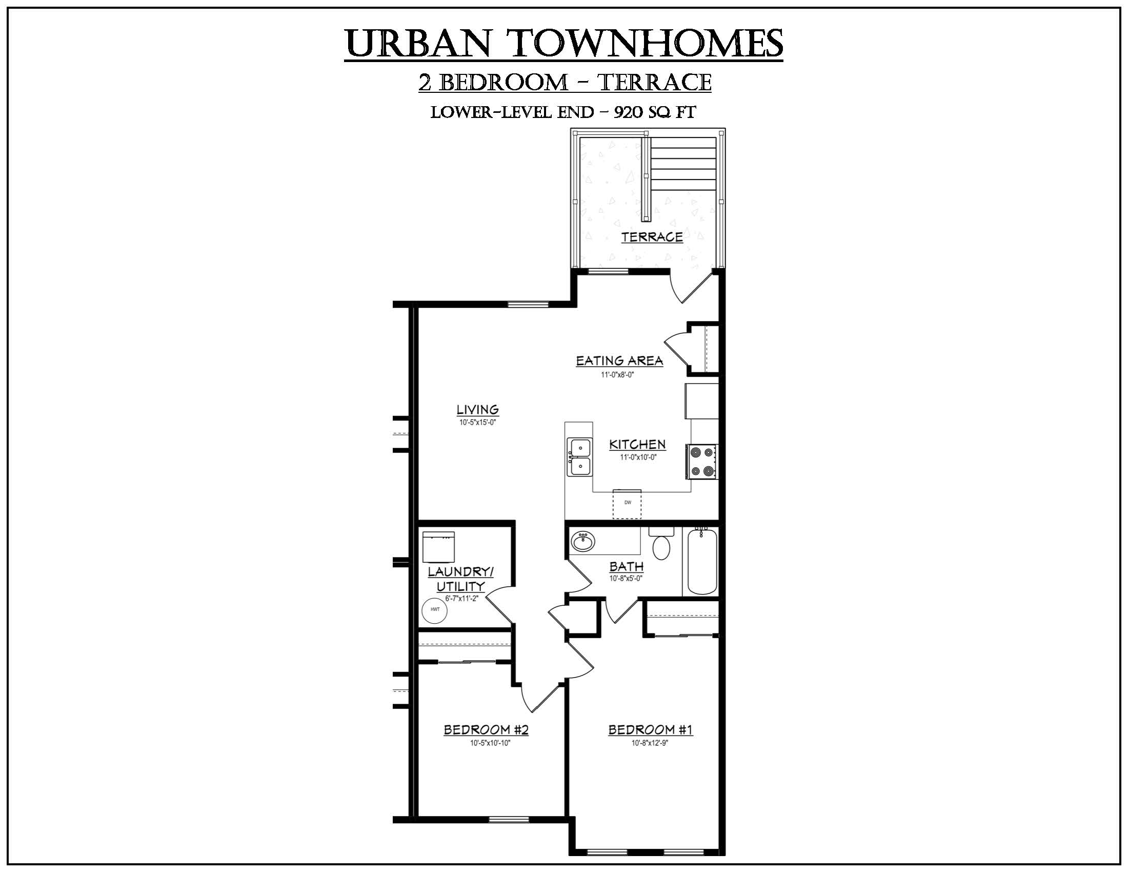 2 Bedroom Units with Terrace